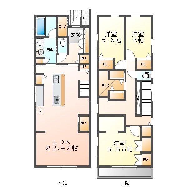 名古屋市天白区焼山２丁目戸建て 間取り