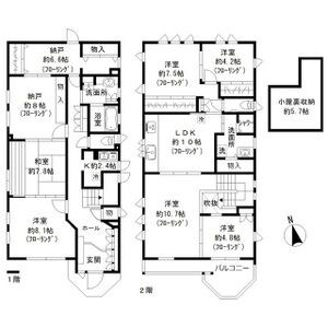 長久手市坊の後1116戸建 間取り
