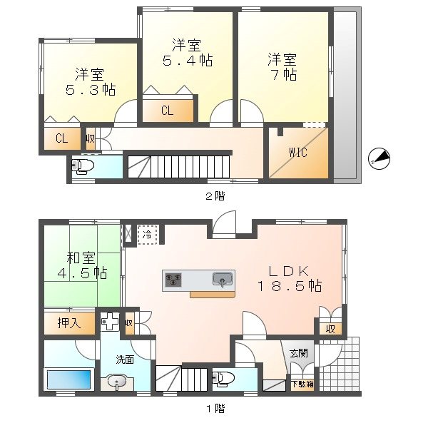 元植田1丁目戸建 間取り