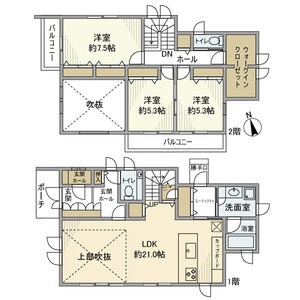 白鳥3丁目戸建 間取り