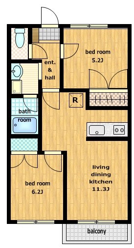 長田ハイム 間取り図