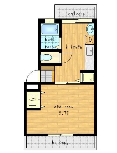 ウィンベル調布 401号室 間取り