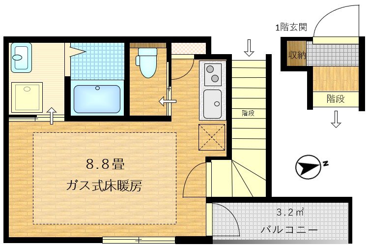 セサミ調布 間取り図