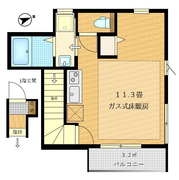 セサミ調布 間取り図