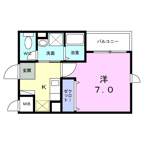 神奈川県川崎市多摩区登戸 間取り