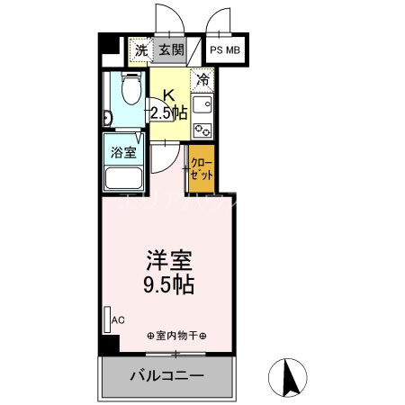 神奈川県川崎市中原区中丸子 間取り