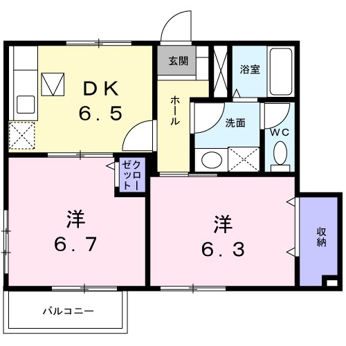 ブルックハイツⅢ 間取り