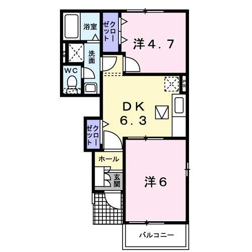 セント　ステラ　ガーデン　Ｂ 間取り
