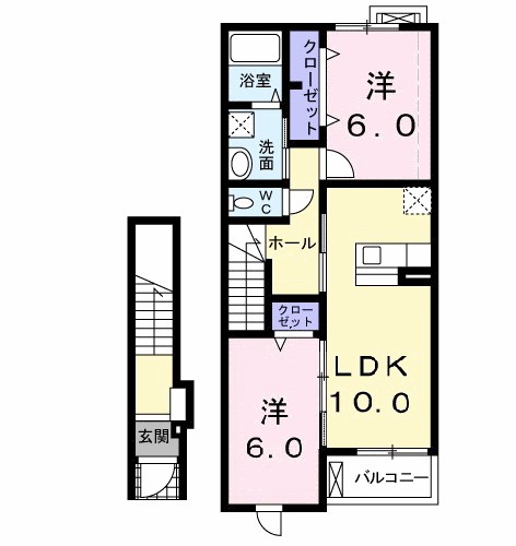 メゾンド・エクセル　Ⅱ 間取り