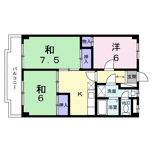 メゾンクレスト 間取り