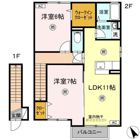 グローリア　Ａ棟 間取り