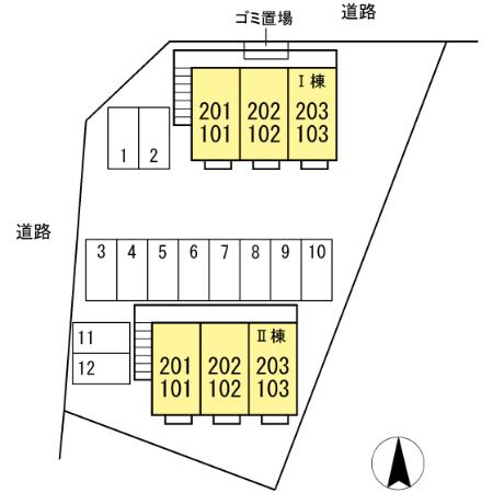 ジュネスＲ　Ⅱ 間取り