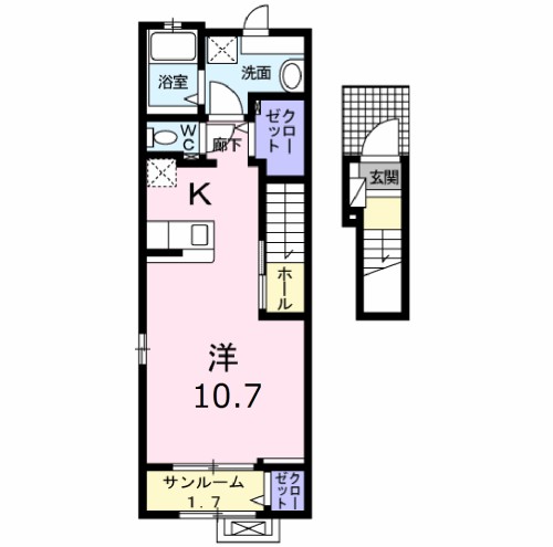 リュミエールⅠ 間取り