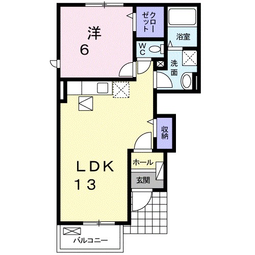 テラス小名田 間取り