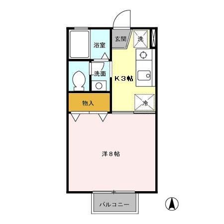 ジュネスＲ　Ⅰ 間取り
