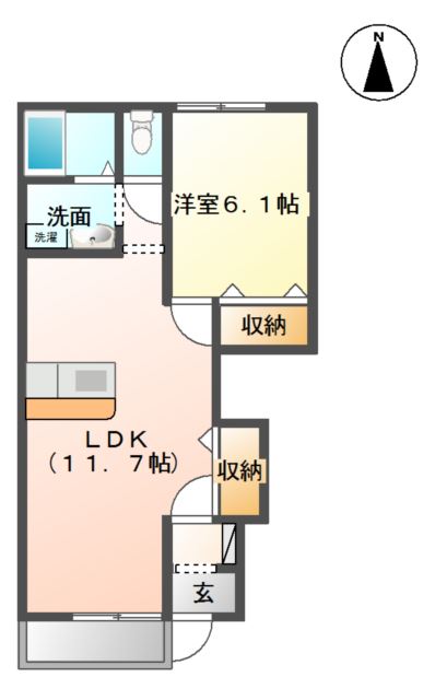 ＨＥＲＯ北白土 間取り