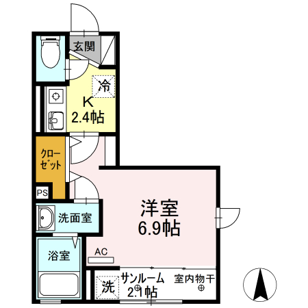 プレザントヒルズ　Ａ 間取り