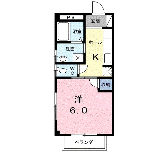 コーポみなみ２ 間取り