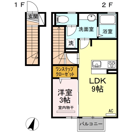 東幸富岡ハイム　Ｂ 間取り