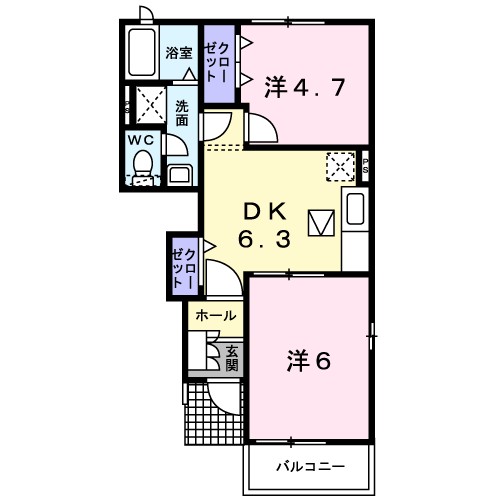 セント　ステラ　ガーデン　Ｂ 間取り