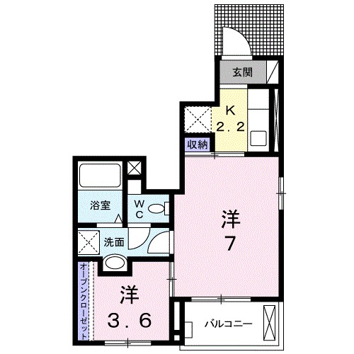 ベアーレ　Ⅰ 間取り