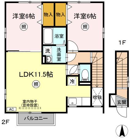 アミティ　Ｂ 間取り