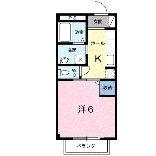 コーポみなみ２ 間取り