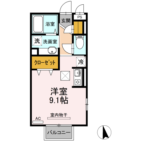 アーバンヒルズⅡ　Ｂ 間取り