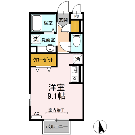 アーバンヒルズⅡ　Ａ 間取り