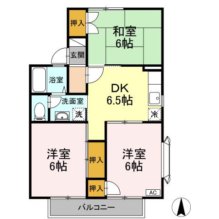 サンハイム　Ａ 間取り