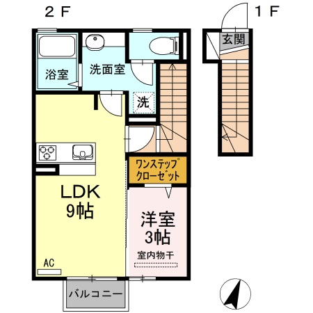 東幸富岡ハイム　Ｂ 間取り