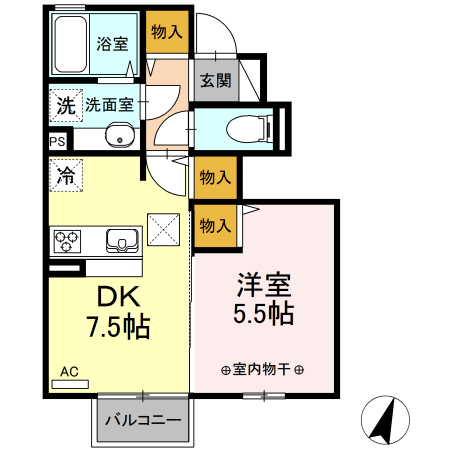 コンフォールななせ 間取り