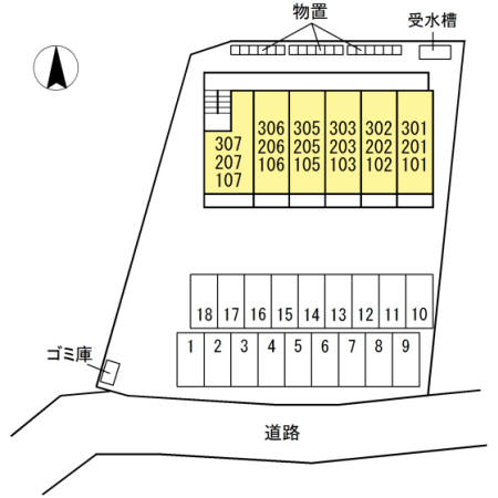 ソレイユ富岡 間取り