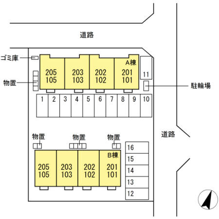 クラージュ　Ｂ 間取り