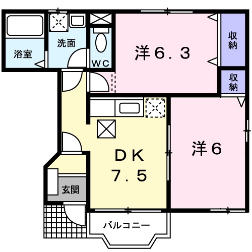 グリーンパークⅥ 間取り