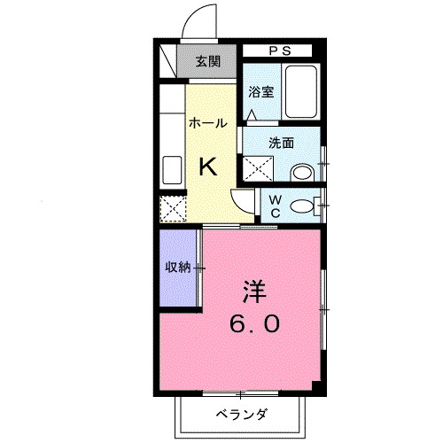 コーポみなみ２ 間取り