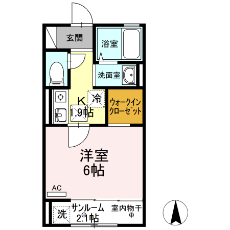 プレザントヒルズ　Ａ 間取り
