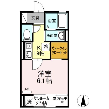 プレザントヒルズ　Ａ 間取り