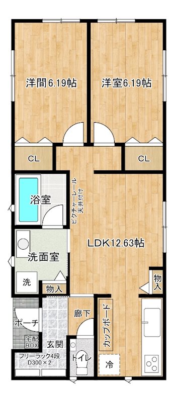 豊ヶ郷  新築平屋物件  間取り