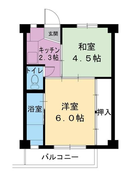 ビレッジハウス磐城４号棟 間取り