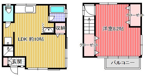 北町4丁目貸家 間取り