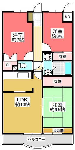 ウィーブ北町 間取り