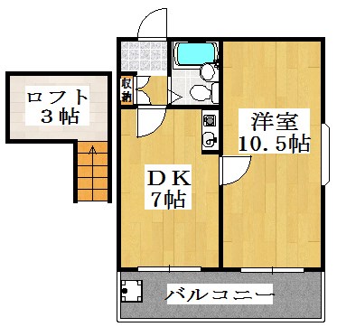 101号室 間取り