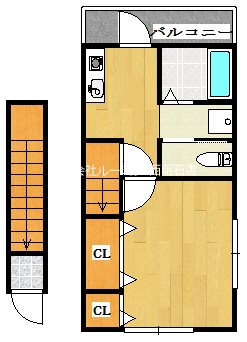 西明石テラスハウス2F 2F号室 間取り