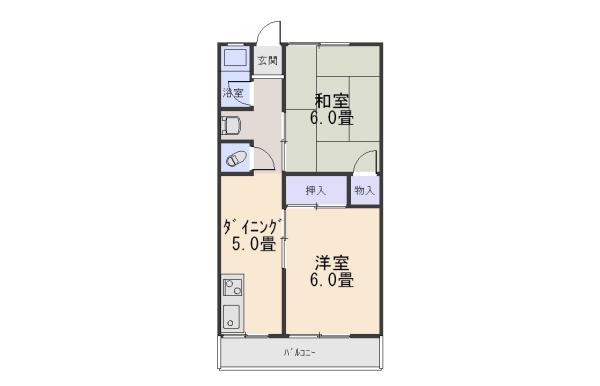 明神マンション2号 202号室 間取り