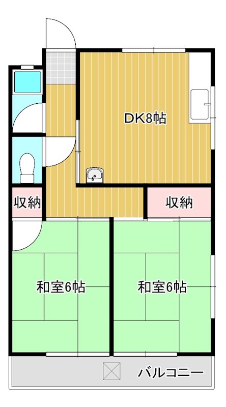 錦江ビル 401号室 間取り