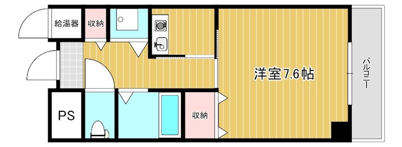 ウエストビラITO 705号室 間取り