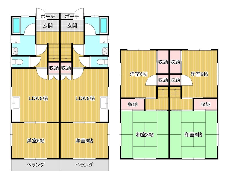 第5三幸荘 5号室 間取り
