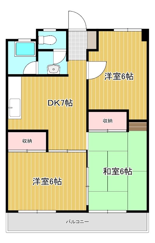 別所マンション 302号室 間取り
