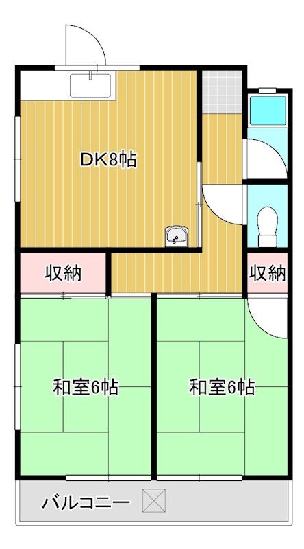 錦江ビル 402号室 間取り